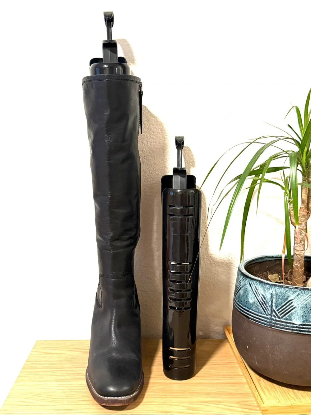 Franco Sarto Black Over-the-Knee Leather Boots
